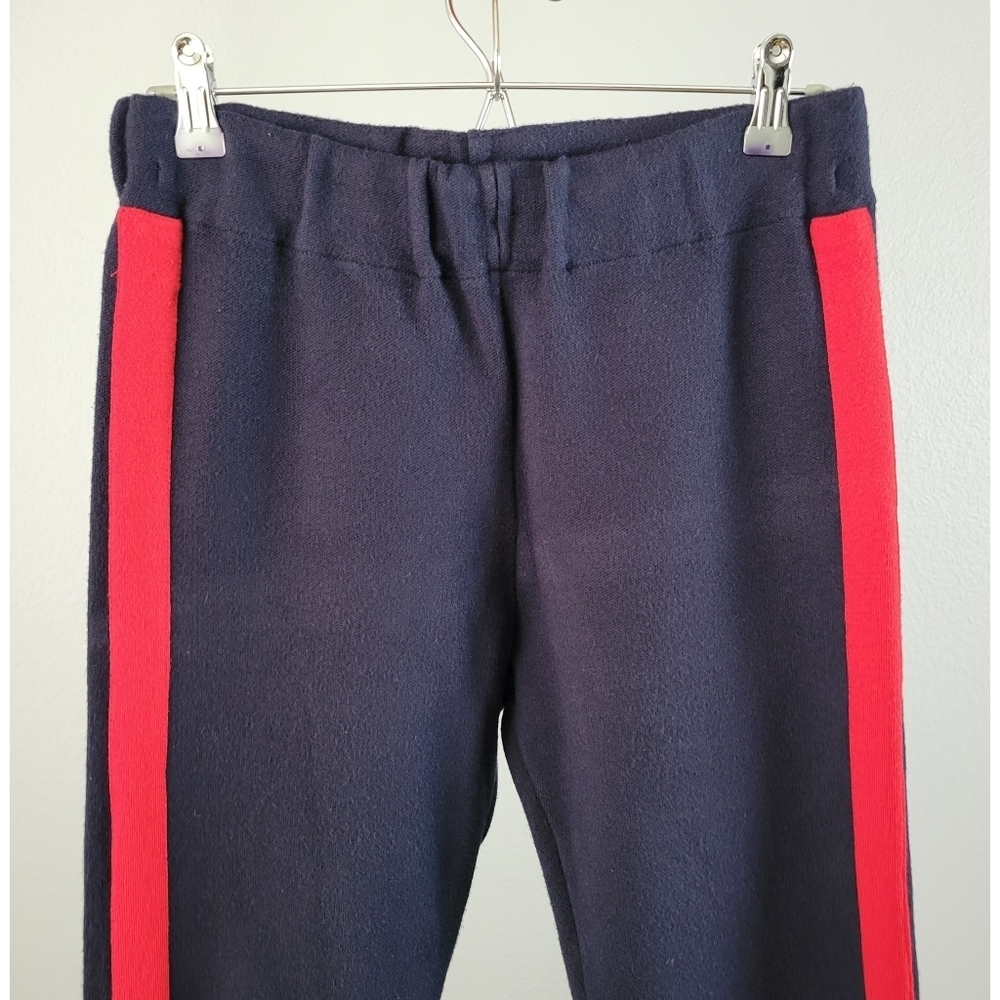 ZARA // cropped straight leg elastic waist side stripe knit pants - Picture 3 of 9